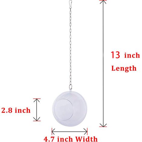 Boule de recherche suspendue jouet de nourrissage poules en plastique pour oiseaux et poules (1/2)