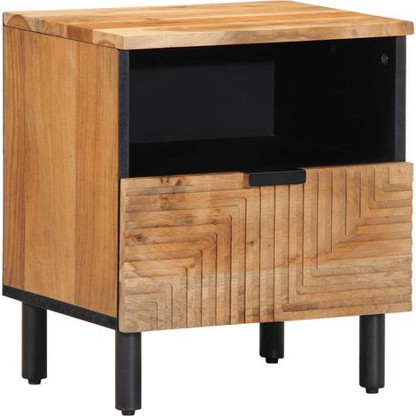 Maison Exclusive - Comodini 2pz 40x33x46 cm in Legno Massello di Acacia