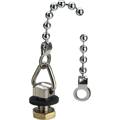 Chaîne à billes 9928.190 en laiton chromé M6 x 10 x 300 mm