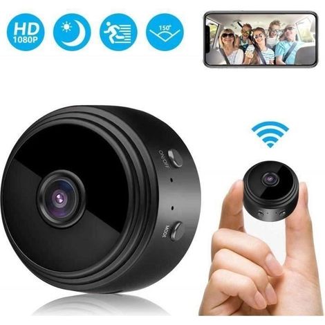 SHAN Mini Camera Espion, HD 1080P Portable Mini Camera WiFi Surveillance de la Sécurité à la Maison sans fil, Caméra Espion Minuscu (1/4)
