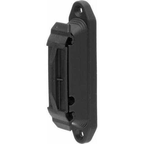 Corral Profi clip insulator, black, with rubber pad, 10 pcs