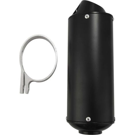 Kit de silencieux d'échappement de 28 mm pour motos, compatible avec les tuyaux d'échappement de course pour motos de cross, quads et buggies des dunes de 50 cm³, 110 cm³ et 125 cm³. (1/5)