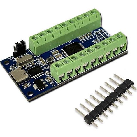 Module multifonction STM32 avec interface USB, 16 canaux, convertisseur analogique-numérique 12 bits et communication UART. (1/5)