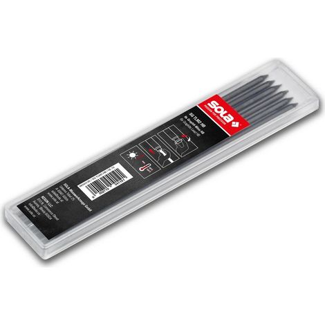 Sola SG TLM2 HB Minen für Marker Minen de tiefe Löcher für TLM und TLM2, Packung de 6 Minen, Härte de Graphit HB (1/3)