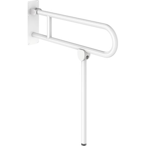 Delabie Stützklappgriff m. Fuß Basic D32 L760 pulverbeschichtet weiß (1/2)