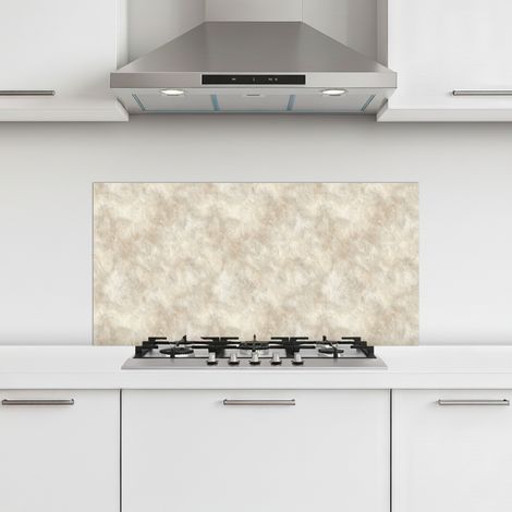 CRÉDENCE CUISINE Beige - Structure en relief - Pierre naturelle 80x40 cm (1/5)