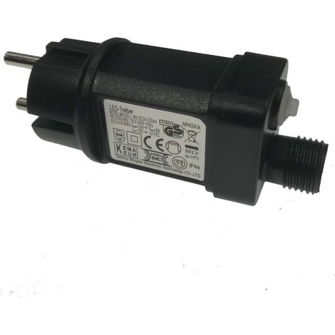 Transformateur de couronne de LED 31V 6W IP44 multifonction, chaîne de lumière colorée, transformateur basse tension enfichable solaire (1/5)