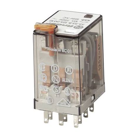 Finder 55 Series Relais de puissance 3 RT, bobine 24V c.a. Enfichable 1.5W ( Prix pour 1 ) (1/2)