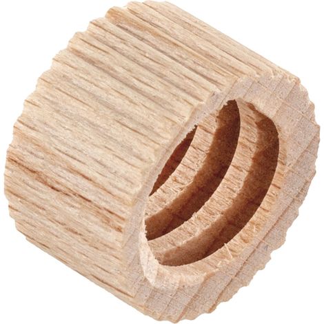 JOWE Mutter rund geriffelt 20x12mm, Gewinde 15mm (1/2)