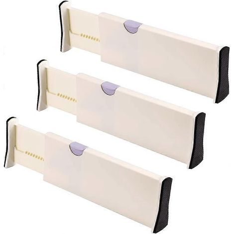 Set mit 3 Schubladeneinsätzen zur Aufbewahrung von Unterwäsche, Socken und Geschirr.