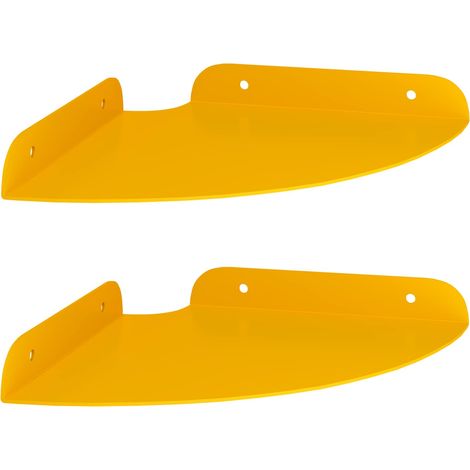Maison Exclusive - Schwebendes Regal mit Regal 2 pcs Senfgelb 18