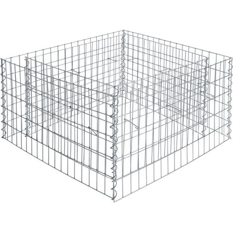 Gabionenhochbeet Hochbeet Gabione 360x90x50 cm Pflanzkorb Drahtgitter Steinkorb