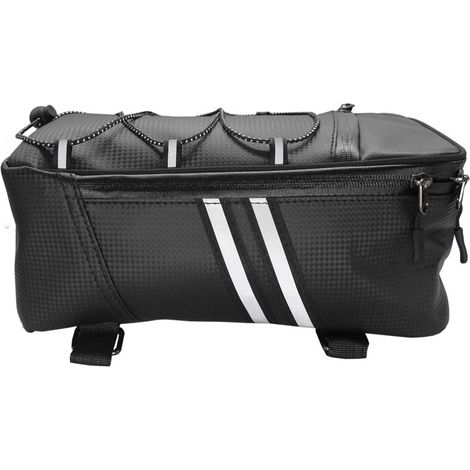Porte-vélo sac de transport arrière coffre en cuir PU étanche 9L grande capacité stockage bagages Cycle montagne (1/5)