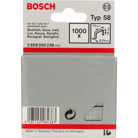 Attache métallique fine type 58, 13 x 0,75 x 14 mm, lot de 1000 (1/5)