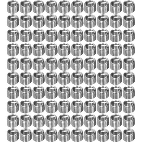 100Pcs Écrous réducteurs femelle mâle M6x11,5D en acier inoxydable pour réparation de filetage, outil de fixation (1/5)
