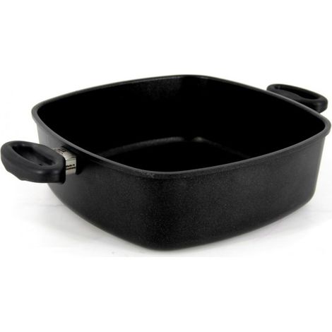 AMT I-E289 Induktion Eck-Pfanne flach Aluminumguss 28 x 28 cm, Höhe 9 cm"-"162125671