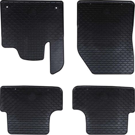 Autofußmatte 4 pcs Schwarz Gummi