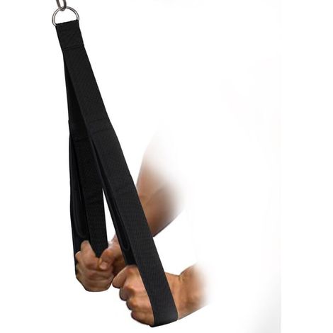 Corde d\'entraînement pour triceps de 27" et 20" pour machine à câbles - Accessoire d\'entraînement, corde à triceps lestée, musculation en salle, système de poulies à domicile, accessoires pour cor