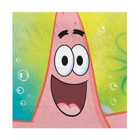 Bigiemme Tovagliolo Spongebob 33 x 33 Cm Multicolor  16 Pz