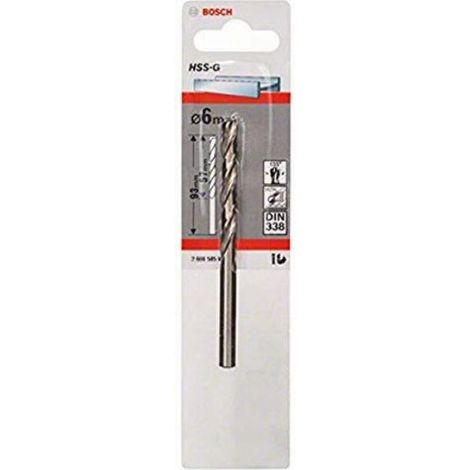Punta per metallo Bosch HSS-G D. 6 mm x 57 x 93 (1/4)
