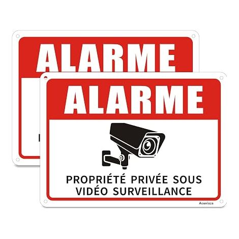 Aluminium Video Surveillance Alarm Panel, 25 x 18 cm (1/5)