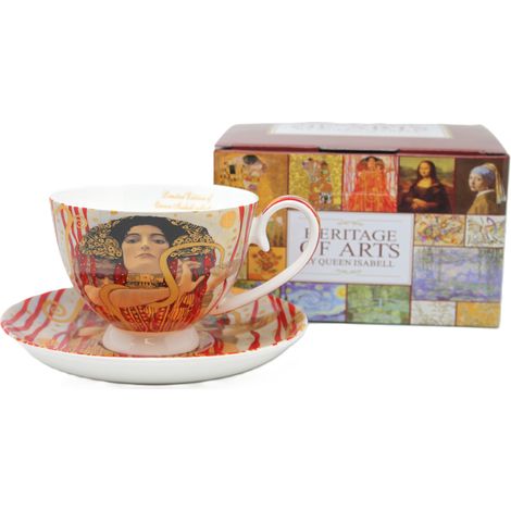 Taza porcelana Klimt Judyta 250 ml + platillo - Patrimonio de las Artes (1/5)