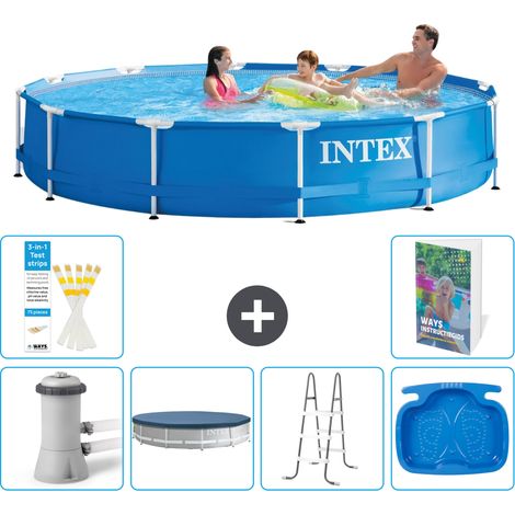 Frame Pool Rund - 366x76 cm - 7-teilig S314