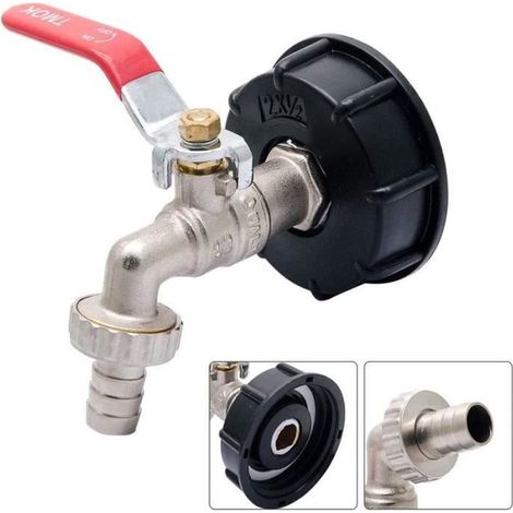 Raccord Robinet - IBC - Laiton Chromé - Adaptateur 1/2 Pouce - Non Toxique - Durable (1/4)