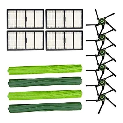 Kit di ricambio per robot aspirapolvere serie S (S9/S9+): rullo principale, spazzola laterale, filtro HEPA, sacchetto raccoglipolvere – kaki scuro (1/4)