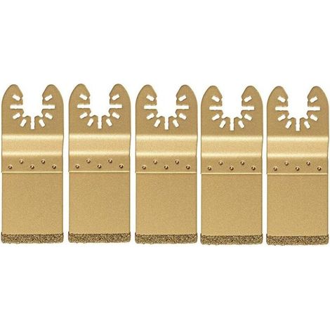5-teiliges Set universeller oszillierender Diamantsägeblätter zum Lösen von Klingen für Multifunktionswerkzeuge und Diamantschneider (1/5)