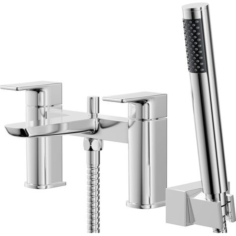 Wholesale Domestic Aero Polished Chrome Bath Shower Mixer Tap with Shower Kit (1/5)
