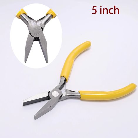 Petits outils de bijouterie : pince coupante diagonale de 12,7 cm avec aiguilles à courbure arrondie (1/5)