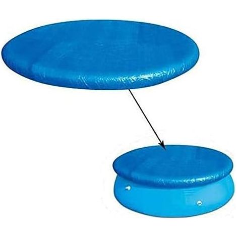 Telo protettivo per piscine rotonde, diametro 1,83 m. Telo per piscine rotonde tubolari o gonfiabili. Impermeabile, antipolvere, colore blu - 1,83 m (1/5)