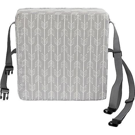 Coussin de siège léger et durable, coussin de chaise de salle à manger, rehausseur pour bébé et nourrisson (gris) - (1/3)