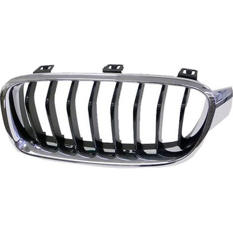Grille de calandre avant gauche noire et chromée Sport Line BMW Serie 3 F30/F31 2012-2018