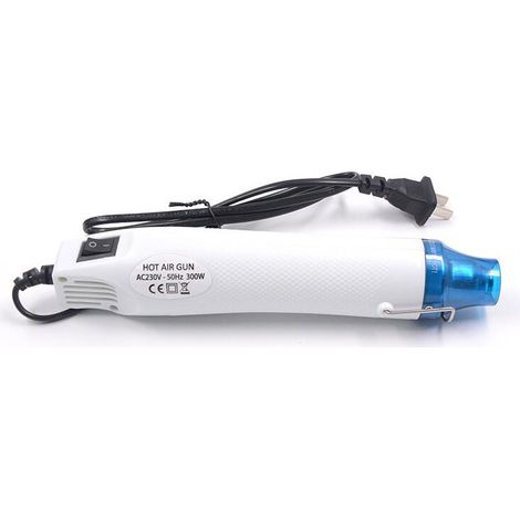 Pistolet thermique 300 W pour modelage de pâte polymère, tampons encreurs, poudre à embosser, feuilles thermorétractables, pistolet thermique portatif pour créations DIY (1/5)