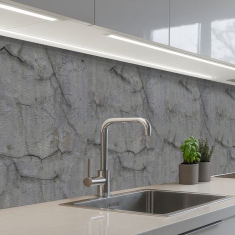 Kitchen Splashback Old - Concrete - Wall 300x60 cm