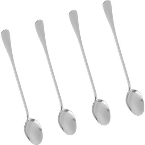 Set mit 8 silbernen Edelstahl-Eiscremelöffeln (1/5)