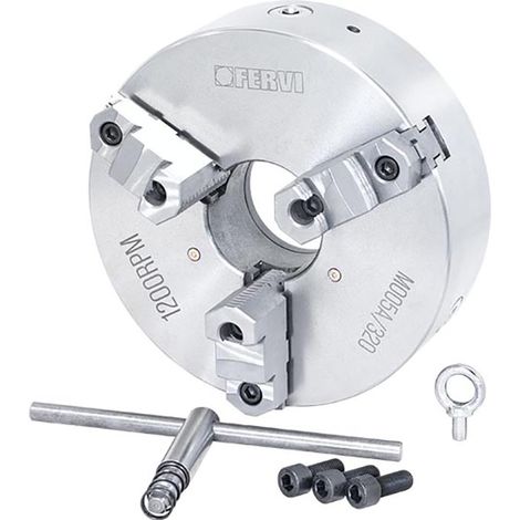 Fervi M005A/320 Mandrino di precisione autocentrante a 3 griffe reversibili (1/3)