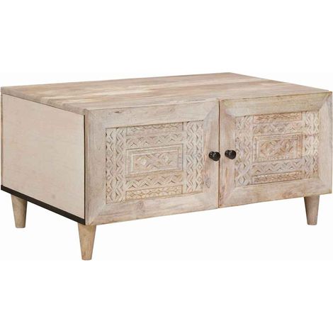 Mesa de centro  80 x 54 x 40 cm Madera de ingeniería