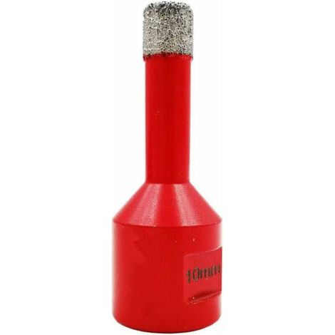 BUNTHAUS Forets diamantés de 10 mm avec filetage M14 pour le perçage à sec dans les carreaux de porcelaine, de granit et de marbre.