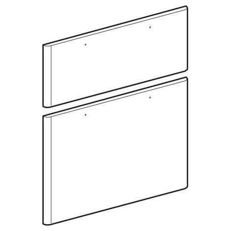 GE Set Schubladenfronten f. Unterschrank Waschtisch Smyle Breite 120 cm hellgrau (1/2)