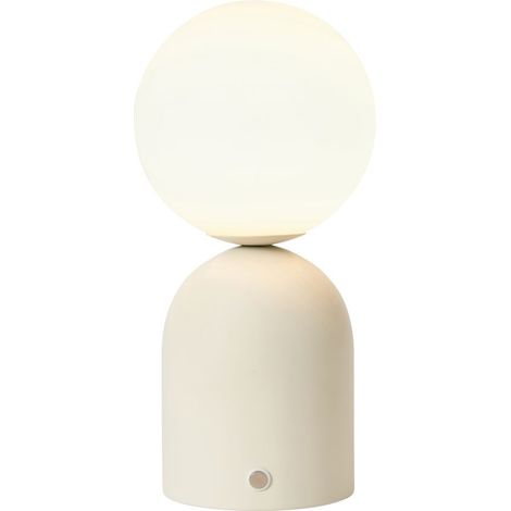 Litecraft Pearl Touch Sensitive White Rechargeable Table Lamp 2 Watt Integrated LED (1/5)