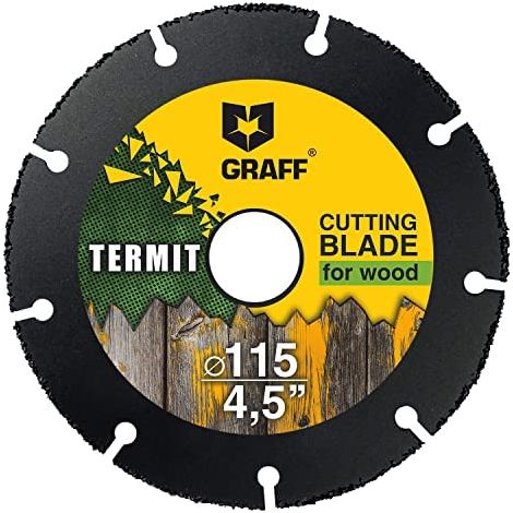 Meule de coupe pour bois et plastique bois stratifié 115 mm - Carbide multi-roues pour meuleuse d'angle - Disque de coupe bois 115 mm (1/5)