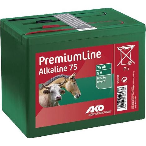batteria alcalina ako premium line 75Ah 9V