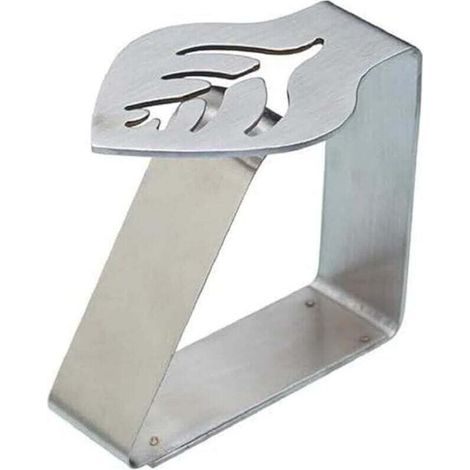 Leaf Table Cloth Clips, Stainless Steel, 2.2 x 2 x 0.8 cm, Set of 4 (1/4)