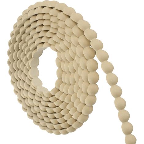 1pcs Decorative Trim Trim 3D Unfinished Flexible Moulding Paint Pearl Shape for Wall Closet Shelf Window Door Home Decor (1/5)