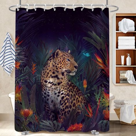 Rideau douche polyester 180x180 pratique bâche polyester douche pour idée cadeau pour pendaison de crémaillère (1/5)