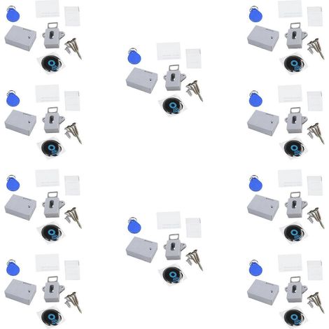 verrous invisibles à capteur intelligent RFID pour armoires, meubles à chaussures et portes de tiroirs (1/5)
