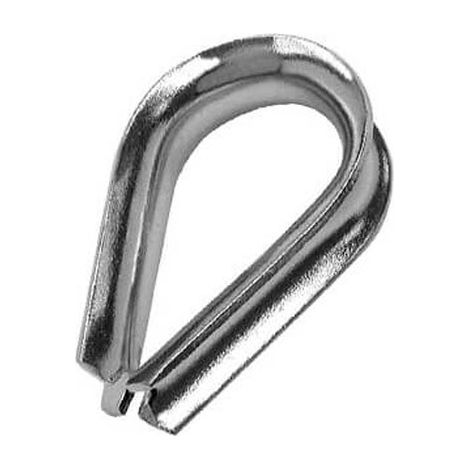 Wire Rope Eyelet Thimble in A4 (T316) Marine Grade Stainless Steel - 6 mm (1/2)